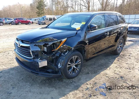 2016 Toyota Highlander Xle V6 z USA, uszkodzony, nr VIN 5TDKKRFH7GS137884